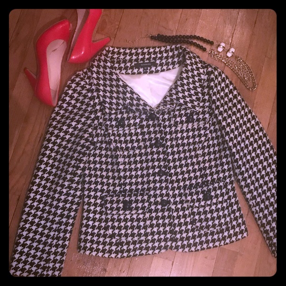 Fashionista houndstooth blazer sz M - Picture 2 of 5